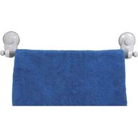 Tendance - Handtuchhalter abs pvc 1 stange edelstahl auf saugnäpfen - weiss von TENDANCE