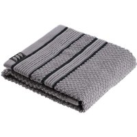 Invite handtuch 30x50 cm 100% baumwolle - grau schwarz - Tendance von TENDANCE