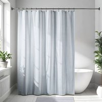 Mikrofaser-duschvorhang 180x200cm- hellgrau Tendance Mikrofaser-duschvorhang 180x200cm- hellgrau Tendance von TENDANCE
