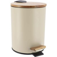 Mülleimer aus metall akazie fallbremse 2,5l - akazienbeige - Tendance Mülleimer aus metall akazie fallbremse 2,5l - akazienbeige - Tendance von TENDANCE