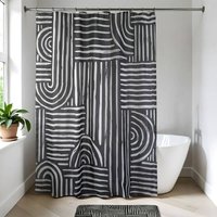 Polyester duschvorhang 180x200 cm - ethnic vibes Tendance von TENDANCE