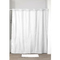 Tendance - Polyester-duschvorhang mit integrierten ösen 180x200cm - weiss von TENDANCE