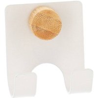 Rasiererhalter für metallschaber mit bambusschrauben - weiss matt - Tendance von TENDANCE