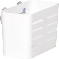 Tendance - Rechteckiger korb gm ps auf saugnäpfen - weiss von TENDANCE