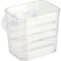 Tendance - Rechteckiger korb pm ps auf saugnäpfen - transparent von TENDANCE
