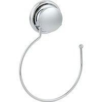 Tendance - Runder handtuchhalter aus metall mit saugnapf - chrom von TENDANCE