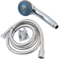 Tendance - Set handbrause 3 funktionen mit antikalk-system schlauch 150cm - chrom von TENDANCE