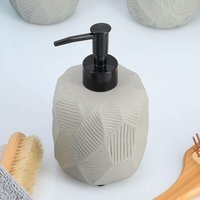 Seifenspender für zementseife mit rillen 180 ml - grau Tendance grau von TENDANCE