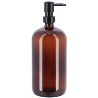 Seifenspender glas pumpe mattschwarz 1l- bernsteinfarben - Tendance Seifenspender glas pumpe mattschwarz 1l- bernsteinfarben - Tendance von TENDANCE