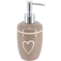 Seifenspender herz 370 ml - taupe Tendance Maulwurf von TENDANCE