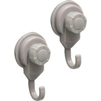 Tendance - Set aus 2 promo-haken pp auf saugnäpfen - taupe von TENDANCE