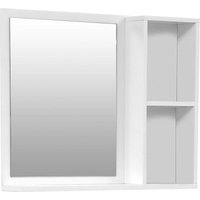 Spiegel mdf 2 nischen 1 regal - weiss Tendance von TENDANCE
