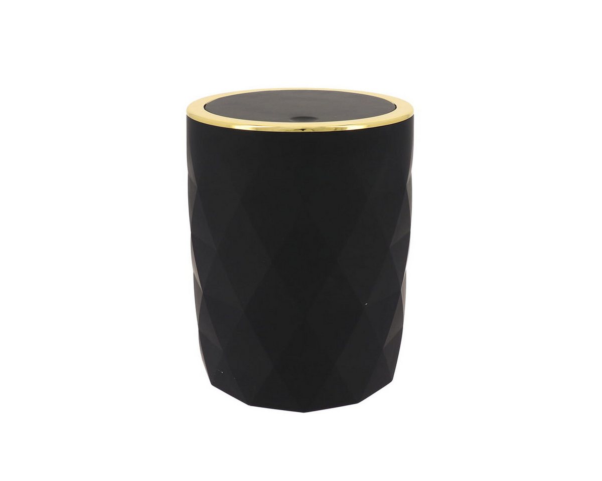 TENDANCE Kosmetikeimer Abfallsammler, Papierkorb,Badezimmereimer 6 Liter Goldserie von TENDANCE