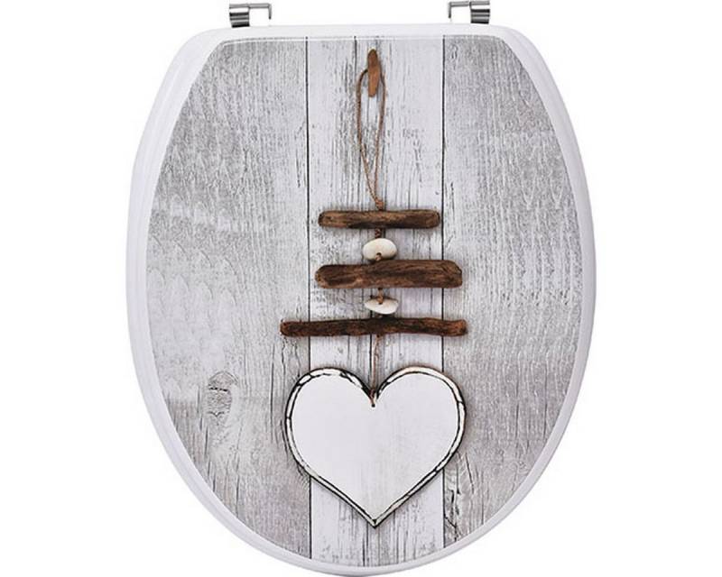 TENDANCE WC-Sitz Klositz Toilettensitz aus Holz Modell Herz von TENDANCE