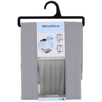Tendance - Duschvorhang aus polyester 180x200cm 12 ringe pp - grau von TENDANCE