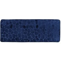 Tendance - Formgedächtnismatte aus mikrofaser kiesel 45x120 cm - marineblau von TENDANCE