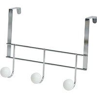 Tendance - Kleiderhaken mit 3 haken aus weissem kunstharz - weiss verchromt von TENDANCE