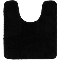 Tendance - Mikrofaser-wc-konturmatte 45x50 cm latexunterseite - schwarz von TENDANCE
