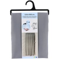 Tendance - Polyester duschvorhang 120x180 cm 8 ringe pp - grau von TENDANCE
