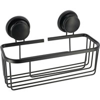 Tendance - Rechteckiger korb aus aluminium auf saugnäpfen - schwarz Tendance - Rechteckiger korb aus aluminium auf saugnäpfen - schwarz von TENDANCE