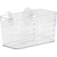 Tendance - Rechteckiger korb mm ps auf saugnäpfen - transparent von TENDANCE