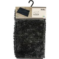 Teppich aus mikrofaser satin chenille 50x80cm - dunkelgrau Tendance von TENDANCE
