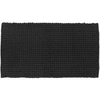 Tendance - Teppich bogota aus mikrofaser baumwolle in maschenoptik 45x90 cm - schwarz Tendance - Teppich bogota aus mikrofaser baumwolle in maschenoptik 45x90 cm - schwarz von TENDANCE
