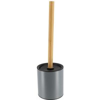 Tendance - Toilettenbürste aus metall mit bambusstab - bambusgrau von TENDANCE