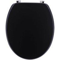 Tendance - Wc-deckel mdf 18 zoll edelstahl-befestigungen - schwarz von TENDANCE