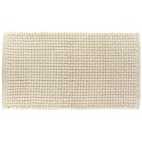 Teppich belem aus mikrofaser baumwolle in maschenoptik 45x90 cm - natur Tendance von TENDANCE