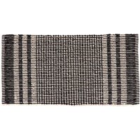 Teppich kyoto mikrofaser baumwolle chenille-look 45x90 cm - schwarz beige - Tendance Teppich kyoto mikrofaser baumwolle chenille-look 45x90 cm - schwarz beige - Tendance von TENDANCE