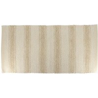 Teppich mafate baumwolle andere fasern 45x90 cm - natur beige - Tendance - beige von TENDANCE