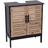 Waschbeckenunterschrank mdf 2 türen 1 regal innen - bergen - Tendance von TENDANCE
