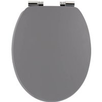 Tendance - Wc-deckel mdf 18 zoll uni befestigungen abs chrom fallbremse - grau von TENDANCE