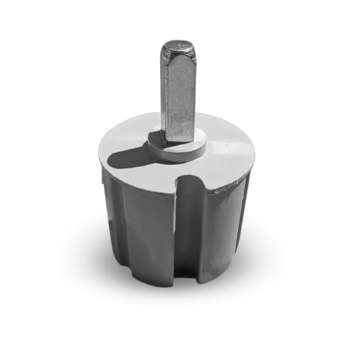 Markisenkappe mit Quadratstift 13 x 13 mm, Durchmesser von 60-63 - 70 mm. Kappe für Aufrollvorrichtung für Außenmarkise, Rolläden (KAPPE FÜR 70 MM ROLLE) von TENDEEVOLUTION