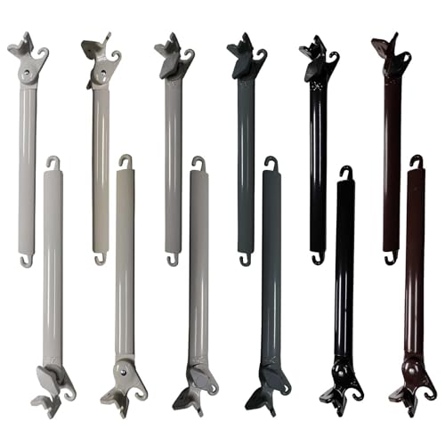 TENDEEVOLUTION Paar Sonnenschirmarme für Fallarmmarkisen, 50 und 70 cm, Arme für Sonnenschirm Ersatzteile, Arme für Außenmarkisen (Paar Weiss 70 cm) von TENDEEVOLUTION