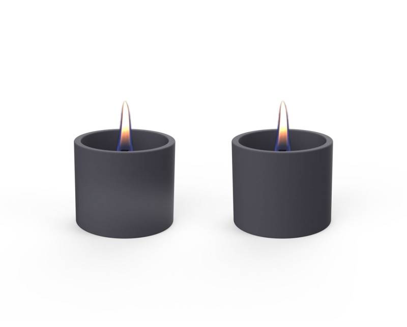 TENDERFLAME Tischfeuer breeze 8 black keramik duopack 2er set von TENDERFLAME