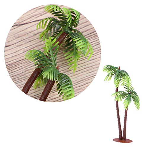 TENDYCOCO 5st Modell Kokospalme Mini-palmen Zum Basteln Mikrotropischer Baum Hawaiianischer Kuchendeckel Mini-Modell Landschaft Künstliche Pflanzen Bäume Kleiner Baum Kleine Kokosnuss Kaktus von TENDYCOCO