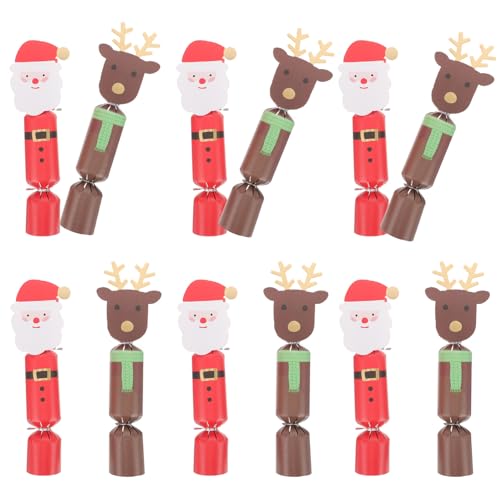 TENDYCOCO Knallbonbons für Weihnachten, Weihnachtsmann, Rentiere, zum Selbermachen, 20 Stück von TENDYCOCO