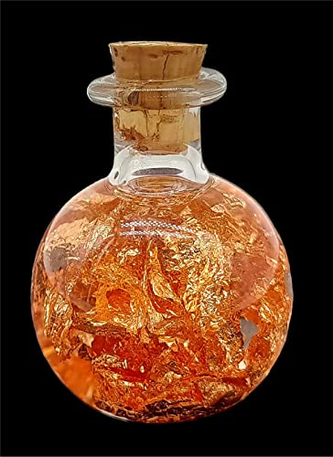 TENET - Ampulle aus mundgeblasenem Glas mit laminiertem Metall zum Sammeln (Kupfer) von TENET