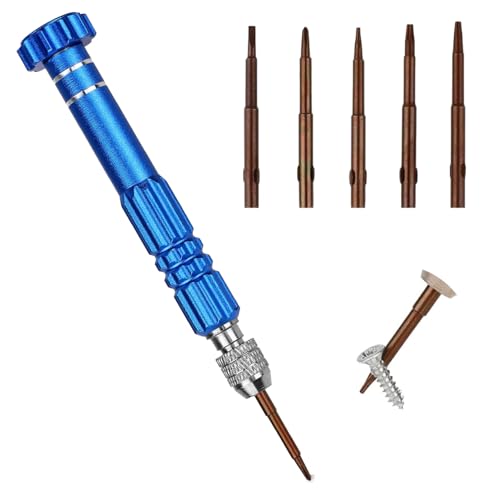5 in 1 Mini Schraubenzieher set,Brillen Schraubenzieher,Blau Schraubenzieher,Multifunktionaler Kleine Feinschraubendreher,S2-Stahl-Taschenschraubendreher,für Brillen,Laptops,Elektronik und Schmuck 5 in 1 Mini Schraubenzieher set,Brillen Schraubenzieher,Blau Schraubenzieher,Multifunktionaler Kleine Feinschraubendreher,S2-Stahl-Taschenschraubendreher,für Brillen,Laptops,Elektronik und Schmuck von TENGEE