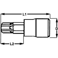 3/8 Innensechskant, 55mm Tengtools M3815055-C von TENGTOOLS