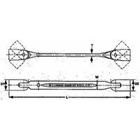 Tengtools - Doppel-Gelenkschlüssel, 8x9 650809 von TENGTOOLS