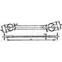 Fester Schlüssel, 21x23 Tengtools 622123 von TENGTOOLS
