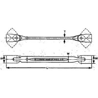 Gelenk-Doppelendschlüssel, 10x13 TENGTOOLS 651013 von TENGTOOLS