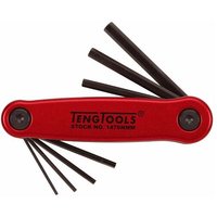 Tengtools - Klappbarer Inbusschlüssel Satz 1476NMM 7 Stück 151470101 von TENGTOOLS