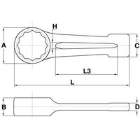 Schlagsternschlüssel, 50mm Tengtools 903050 160750907 von TENGTOOLS