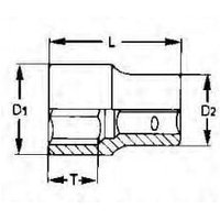 Sechskant-Steckschlüssel-Steckschlüssel, 1, 90mm Tengtools 910590 114901903 Sechskant-Steckschlüssel-Steckschlüssel, 1, 90mm Tengtools 910590 114901903 von TENGTOOLS