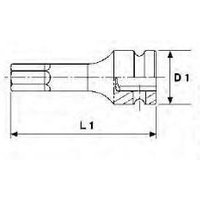 Tengtools - Sechskant-Steckschlüssel-Steckschlüssel, 1/2, 5mm 921505-C 151420106 von TENGTOOLS