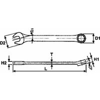 Tegtools 72670201 Combined Key 7mm 600507 von TENGTOOLS